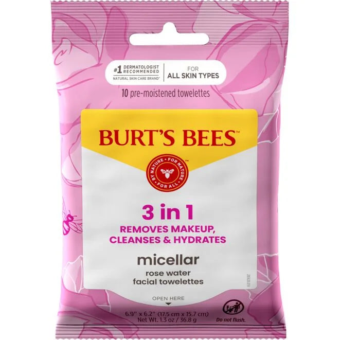 Micellar Makeup Removing Towelettes with Rose Water