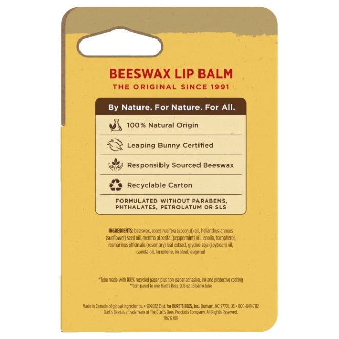 Beeswax Lip Balm Paper Tube